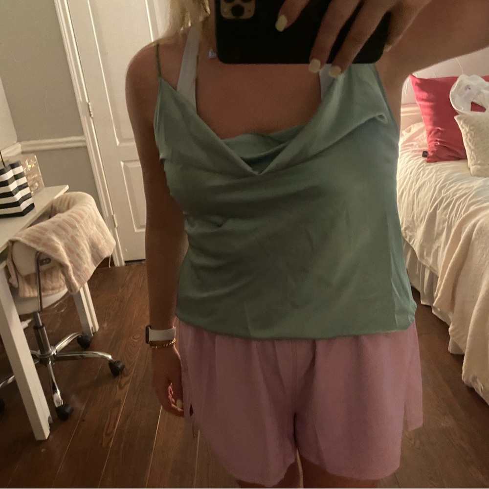 Super fun cowl neck top!